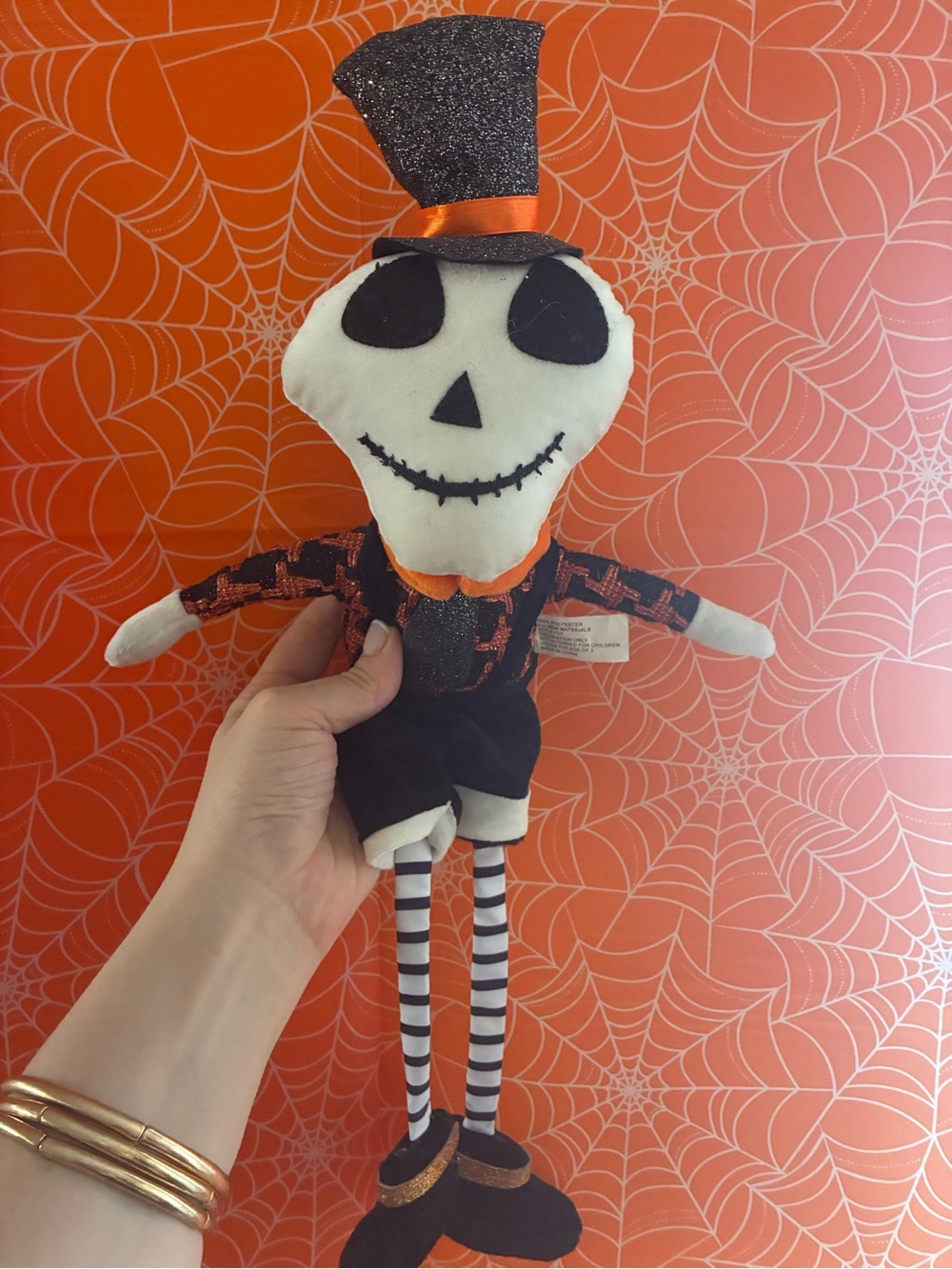 Halloween Skeleton Plush Doll